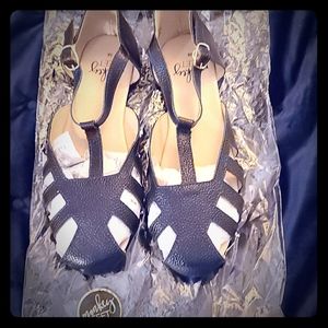 MonkeyFeet navy ridi sandals